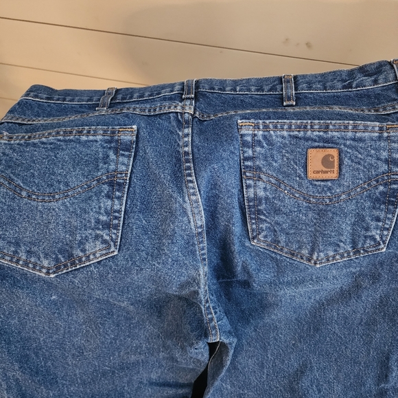 2 pr. Carhartt  36 x 36 Men's Jeans.  Relaxed Fit. 100% Cotton. Tall fit. - Picture 9 of 13